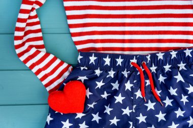 Elbise arka plan ABD bayrağı