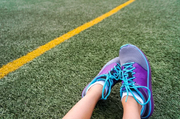 bacaklar çalışan kadın