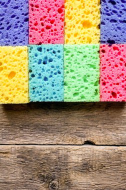 Mutfak temizlik sünger arka plan