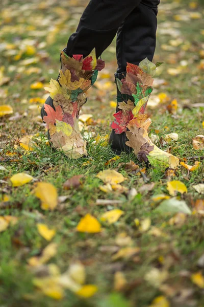 Autumn legs — Stock Photo, Image