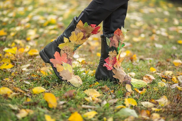 Podzimní nohy — Stock fotografie