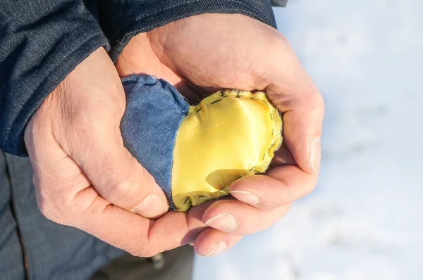 Ukrainian volunteer — Stock Photo, Image