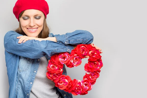 Valentinstag-Frau — Stockfoto