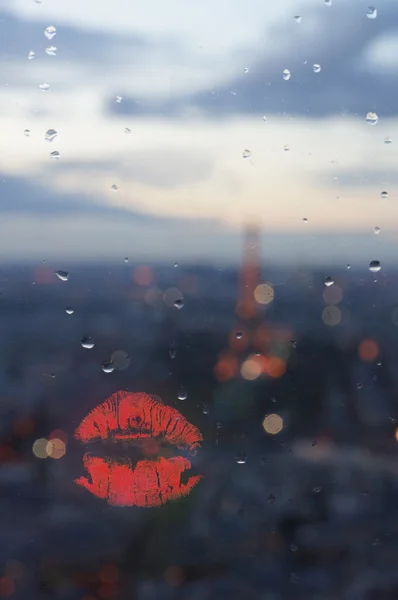 Belles lèvres rouges — Photo