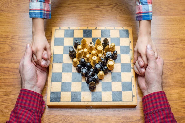 Satranç oynamayı — Stok fotoğraf