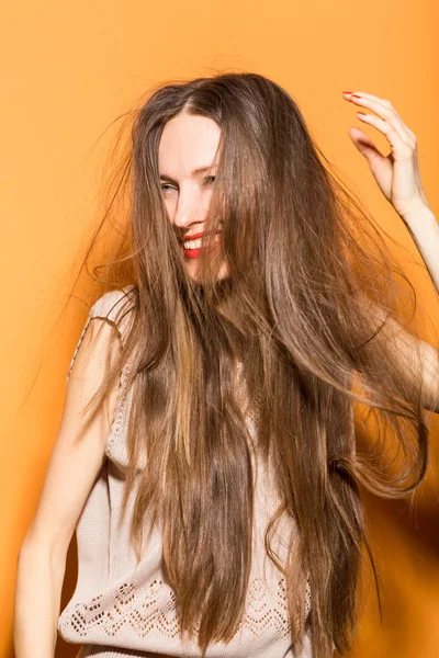 Beautiful woman smiling — Stock Photo, Image