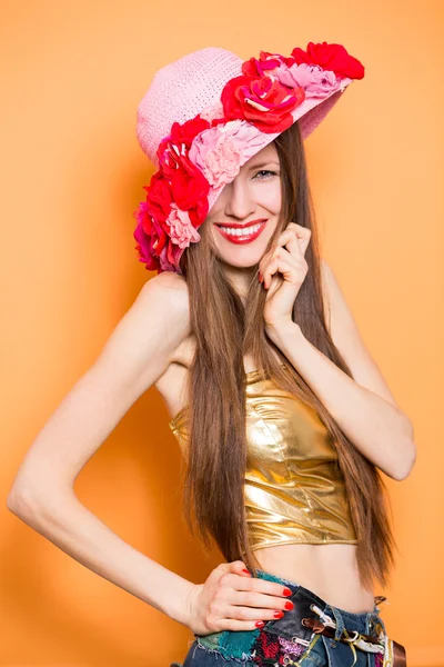 Hat woman — Stock Photo, Image