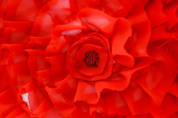 Red fabric background — Stock Photo, Image