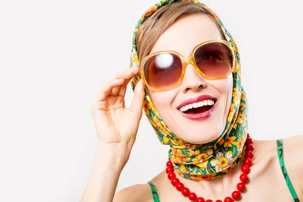 Scarf woman — Stock Photo, Image