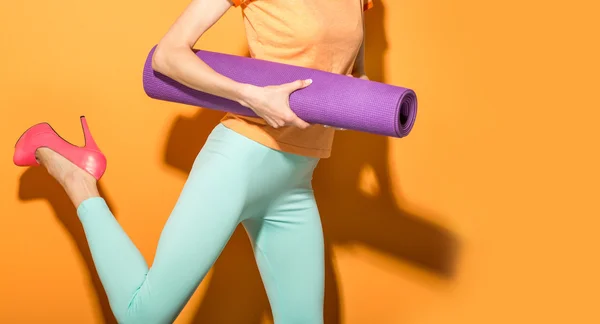 Ragazza di yoga — Foto Stock