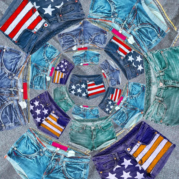 Many american shorts — Zdjęcie stockowe