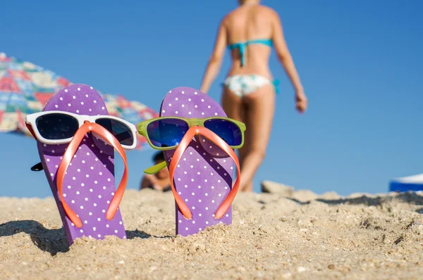 Chanclas de verano divertidas —  Fotos de Stock