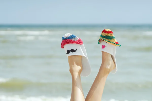 Vacances d'été sur la plage ensoleillée concept — Photo