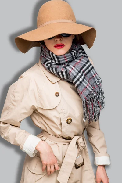 Mujer sombrero de otoño —  Fotos de Stock