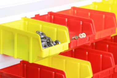 Renkli plastik Organizatör kutuları