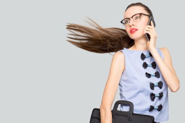 telefon başarılı iş kadını