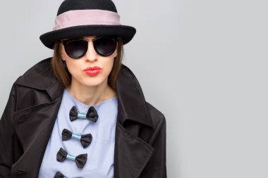 Güzel vintage moda kadın