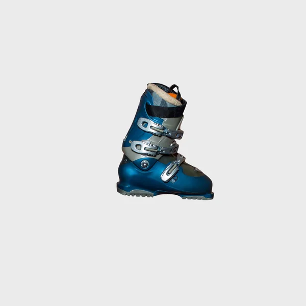 蓝色运动滑雪靴 — 图库照片