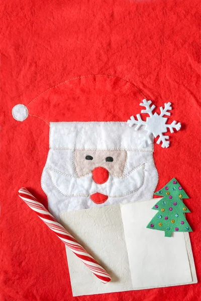 Рождественский фон с Санта-Клаусом — стоковое фото