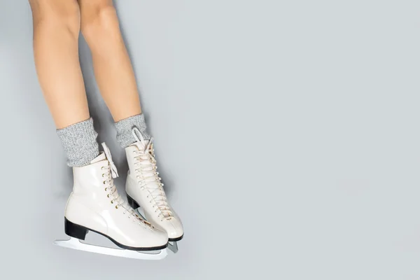 Happy young woman in skates — Stock Photo, Image