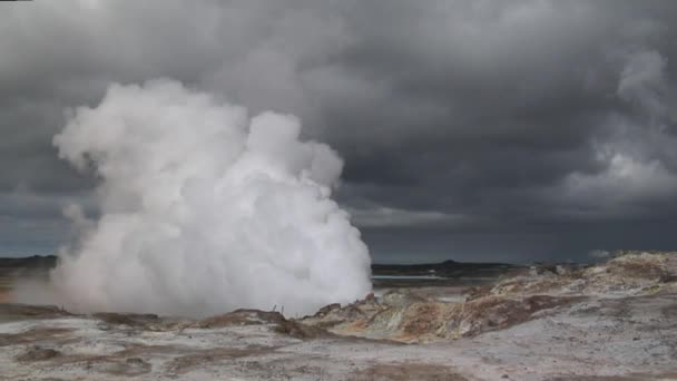 Geothermische gebied IJsland — Stockvideo