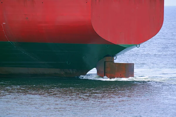 El timón de un gran barco — Foto de Stock