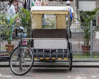 Singapur'da Park ulaşım pedicabs.