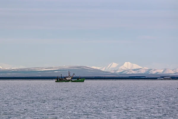 Pesca industrial em Kamchatka — Fotografia de Stock