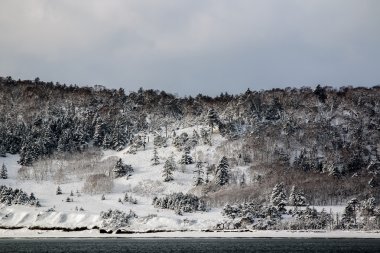 sönmüş volkanlar karla kaplı