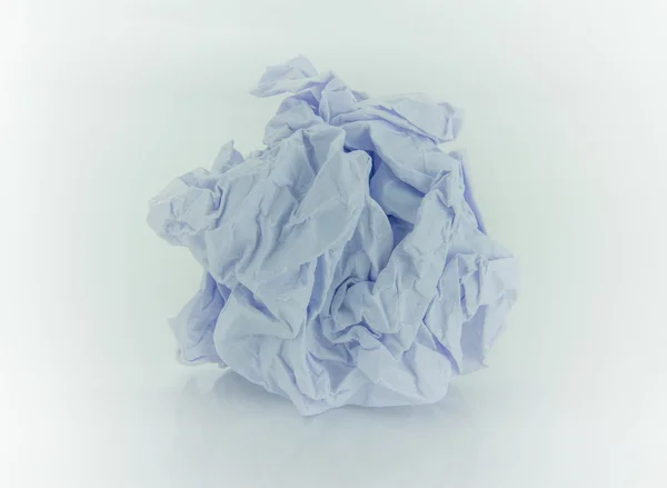Crumpled beyaz kağıt topu — Stok fotoğraf