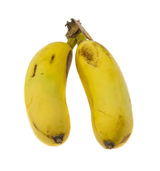 2 のバナナに孤立した白い背景の束 — ストック写真