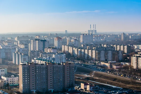 Город с высокой точки — стоковое фото