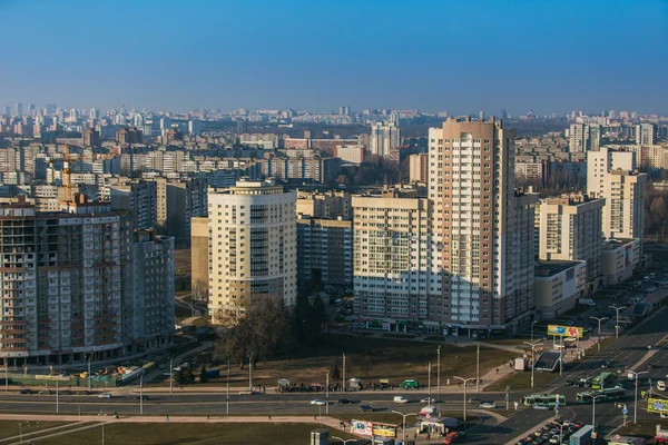 Город с высокой точки — стоковое фото