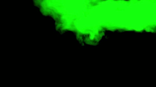 Green kouře na černém izolované