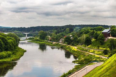 River  with a bridge across