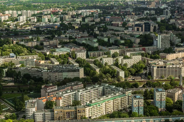 Luchtfoto van Wroclaw stad in Polen — Stockfoto