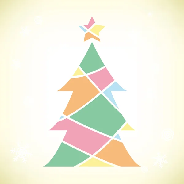 Kerstboom. — Stockvector