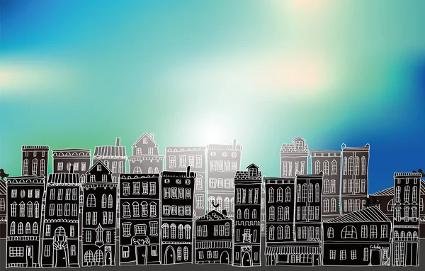 Paisaje urbano — Vector de stock