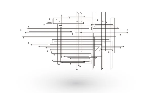 Abbildung der Technologie. — Stockvektor