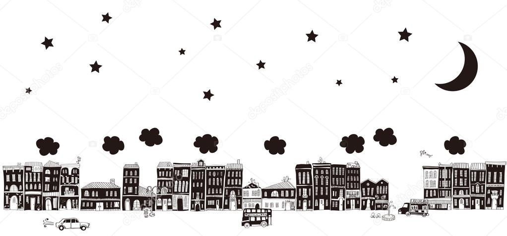 illustration of the cityscape.