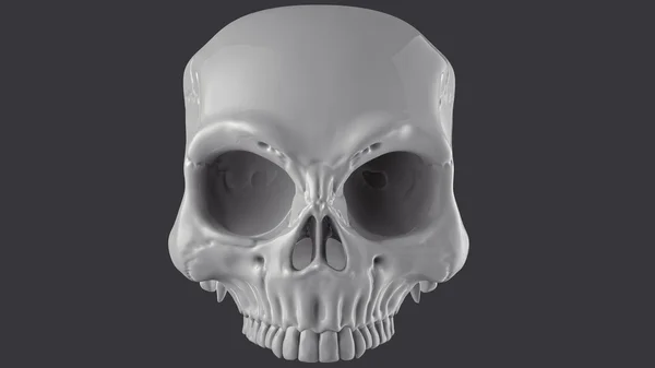 어두운 배경에 두개골 — 스톡 사진