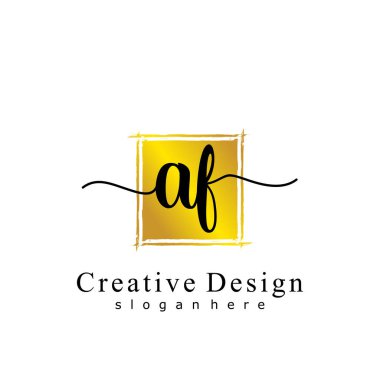 İlk AF el yazısı ilk logo kavramı