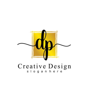 Başlangıç DP el yazısı ilk logo kavramı