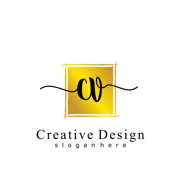 Initial Écriture Initiale Logo Initial Concept — Image vectorielle