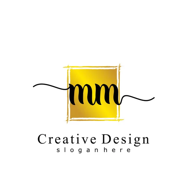 Concept Initial Logo Initial Écriture — Image vectorielle