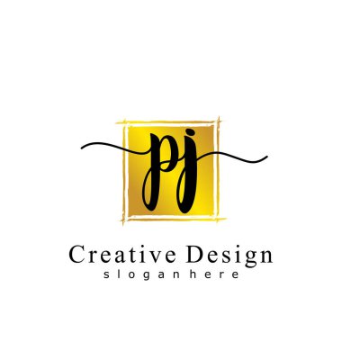 İlk PJ el yazısı ilk logo kavramı