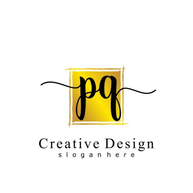 İlk PQ el yazısı ilk logo kavramı