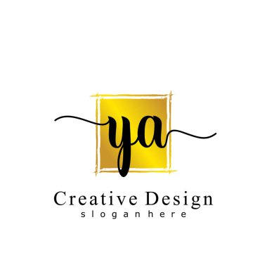 İlk logo kavramının YA el yazısı