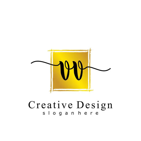 Ecriture Initiale Concept Logo Initial — Image vectorielle