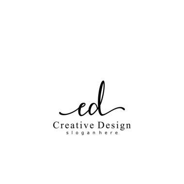 İlk logo kavramının ilk ED el yazısı